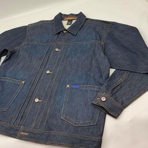 Men's Sean John Raw Blue Sandblast Denim Jacket